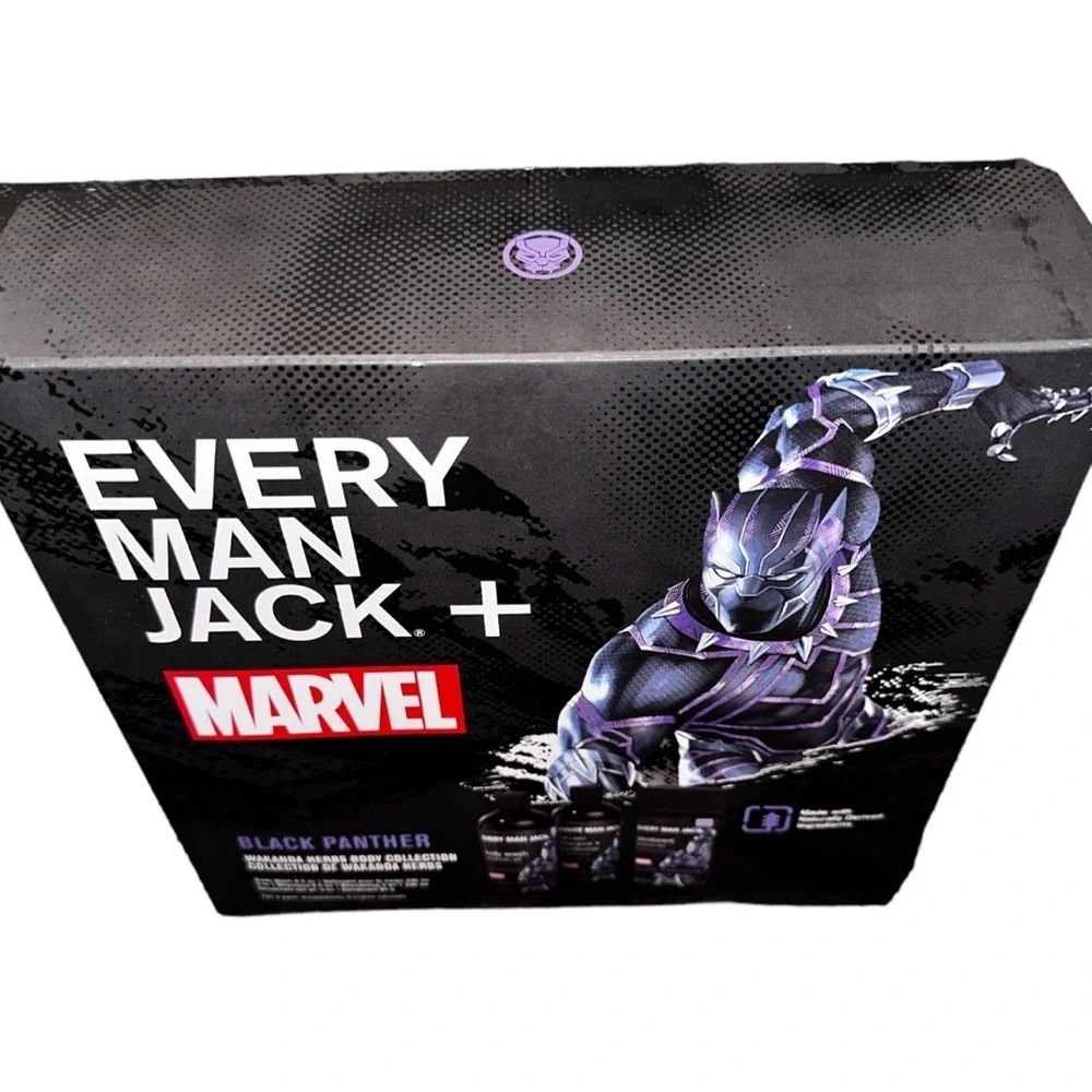 Men’s- Everyman Jack- Marvel’s Black Panther 3 Piece Body Care Set- NEW!!​